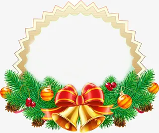 圣诞节边框免抠
