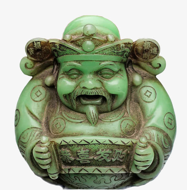 玉器财神高清图片免抠
