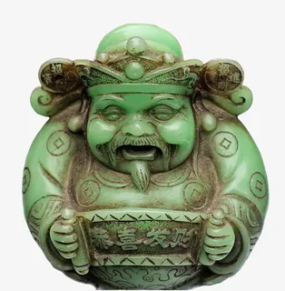 玉器财神高清图片免抠
