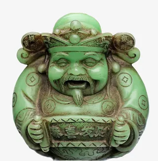 玉器财神高清图片免抠