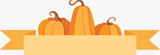 感恩节南瓜装饰元素免抠