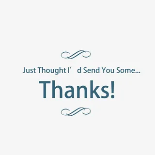 小清新艺术字谢谢免抠