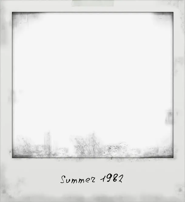 灰色阴影照片边框模板元素免抠