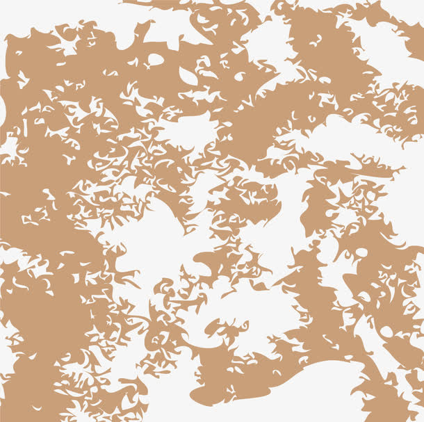 褐色花纹背景免抠