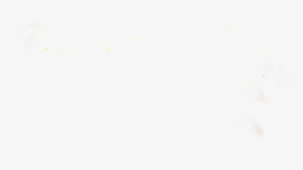 黄色粒子斑点漂浮装饰免抠