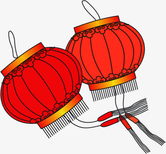 高清手绘摄影场景合成灯笼免抠