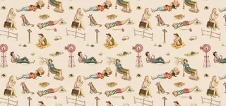 可爱人偶纹理质感图高清