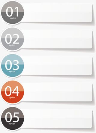 矢量时尚商务标签素材免抠装饰ppt元素