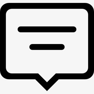 聊天泡泡和文本行图标免抠