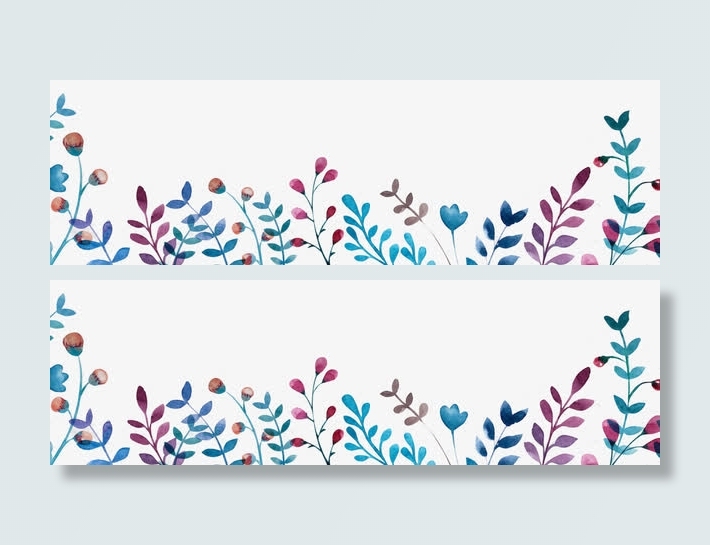 彩绘叶子素材免抠