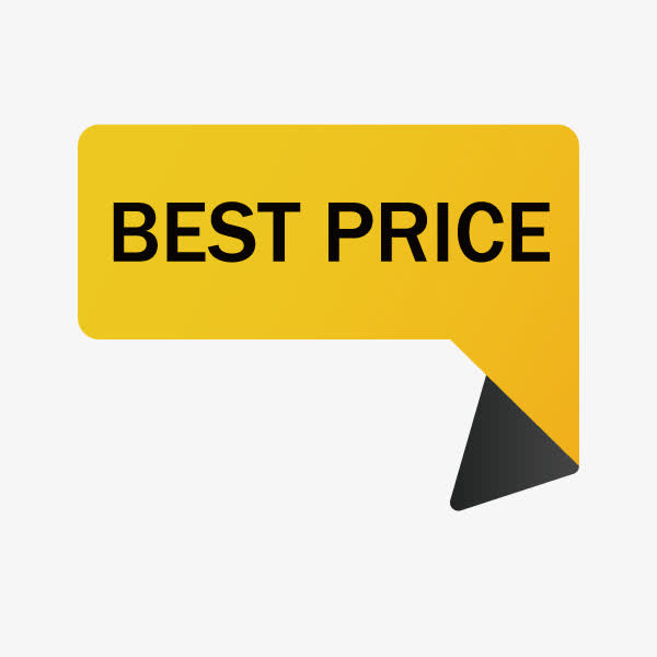 黄色价格促销标题框免抠