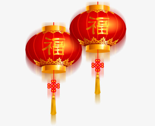 喜庆红灯笼免抠