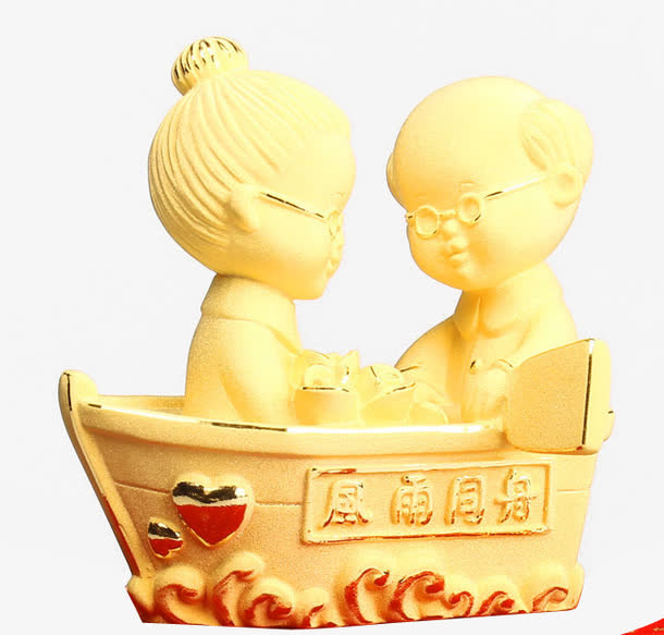绒沙金工艺礼品装饰摆件免抠