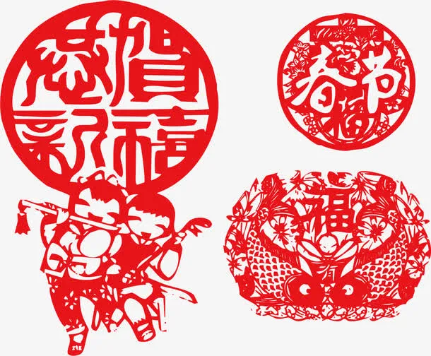 拜年新年春季素材免抠