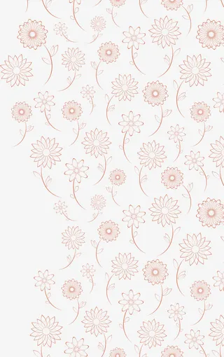 简约线条花朵背景