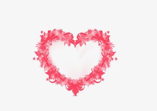 节日浪漫红色爱心免抠