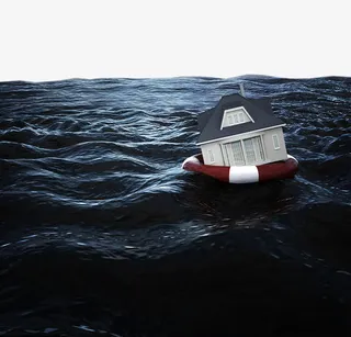 装饰画洪灾免抠