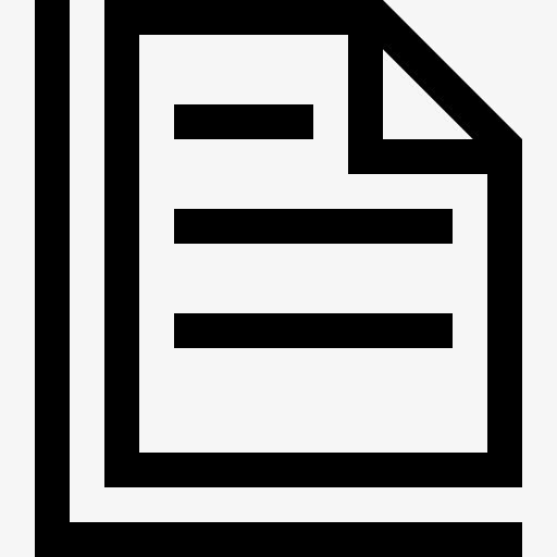 便条纸的符号与文本行图标免抠