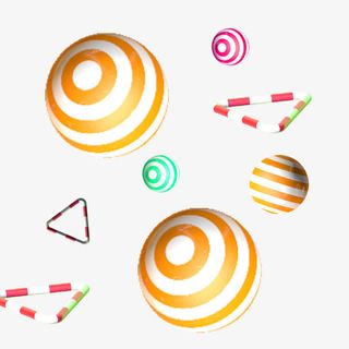 双十二漂浮圆球素材免抠