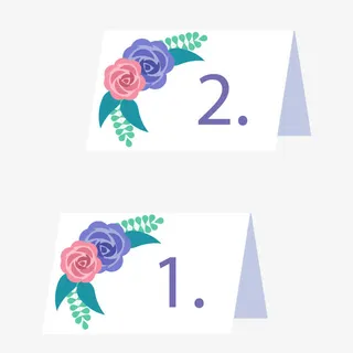 卡通白色分类牌矢量图免抠