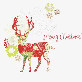 圣诞小鹿免抠