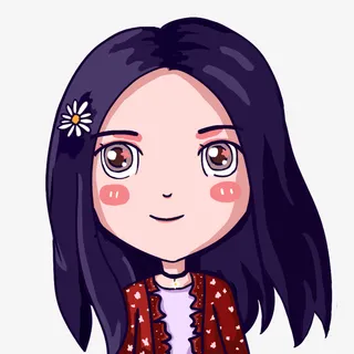 少女可爱卡通小清新头像人物免抠