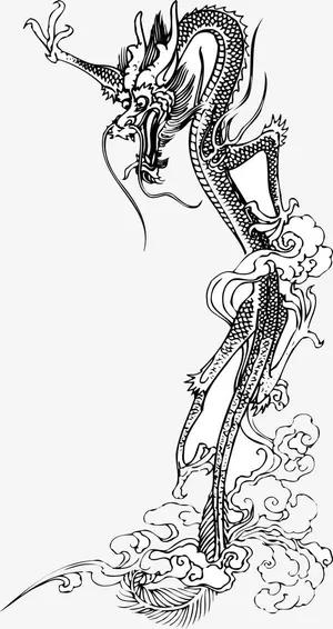 中国龙元素免抠