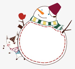 雪人底框免抠