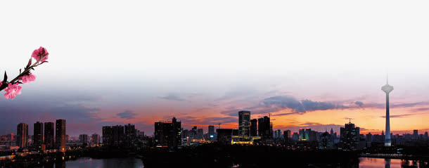 建筑梅花中国风免抠