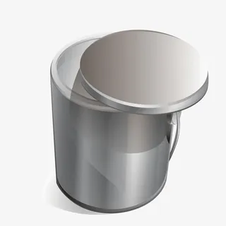 灰色垃圾桶免抠