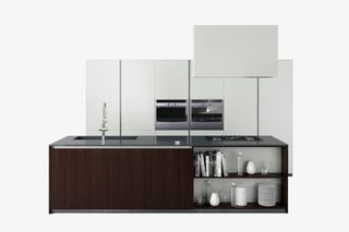 开放厨房效果图免抠