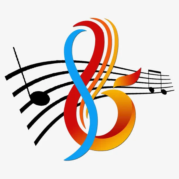 音乐艺术节五线谱标志免抠