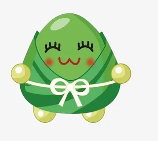 唯美卡通可爱粽子免抠