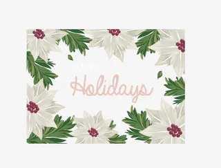 手绘花朵边框免抠