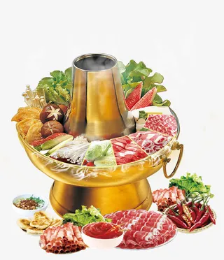 铜火锅高清素材免抠