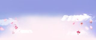 天空云朵花瓣背景素材