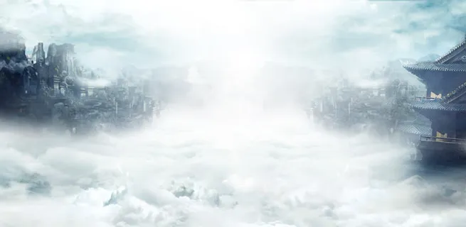 白色薄雾梦幻城堡免抠 白色薄雾梦幻城堡免抠