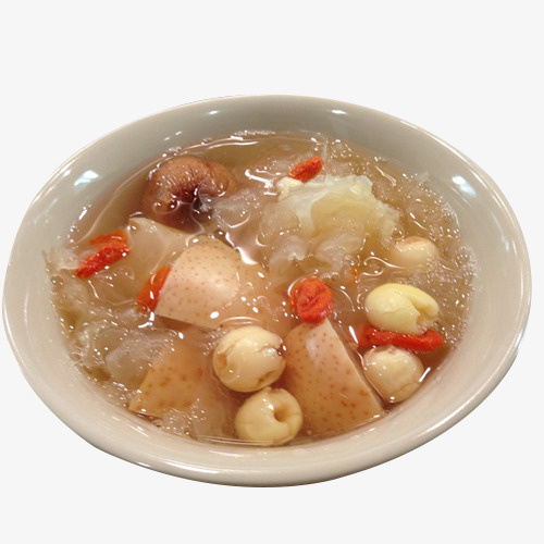 银耳雪梨莲子汤羹免抠