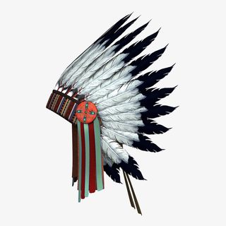 古风经典印第安人头饰免抠