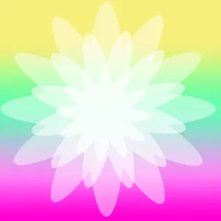 PS 矩形工具  椭圆工具  花瓣设计免抠