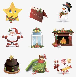 圣诞元素合集免抠