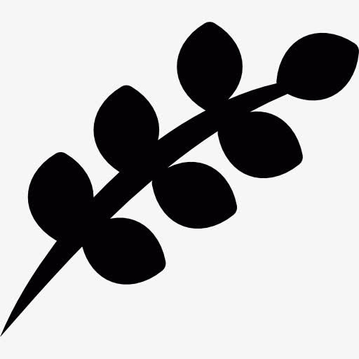 小枝和叶图标免抠