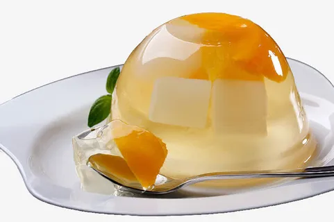 一盘果肉果冻免抠