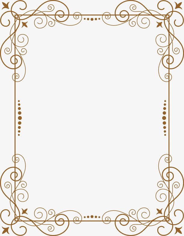 复古边框装饰免抠