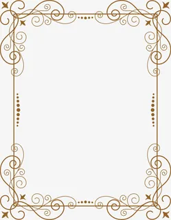 复古边框装饰免抠