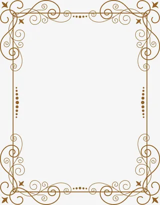 复古边框装饰免抠