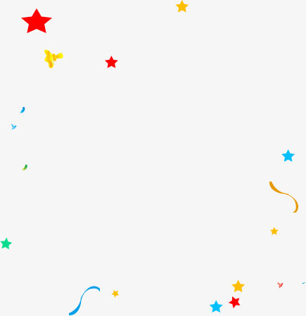 装饰星星彩带免抠
