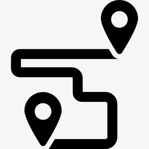 GPS路线图标免抠