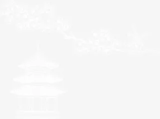 矢量手绘八角亭免抠