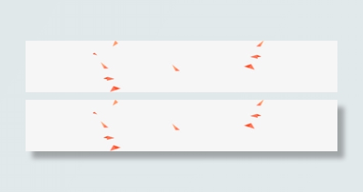 白色透明背景红色三角点缀